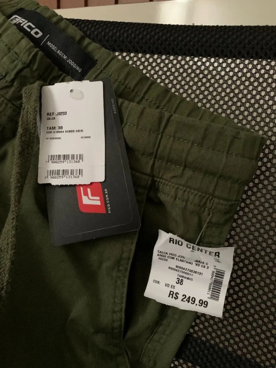 Calça Jogging Verde Heir Original Tam. 38 - Nova com Etiqueta - Foto 2