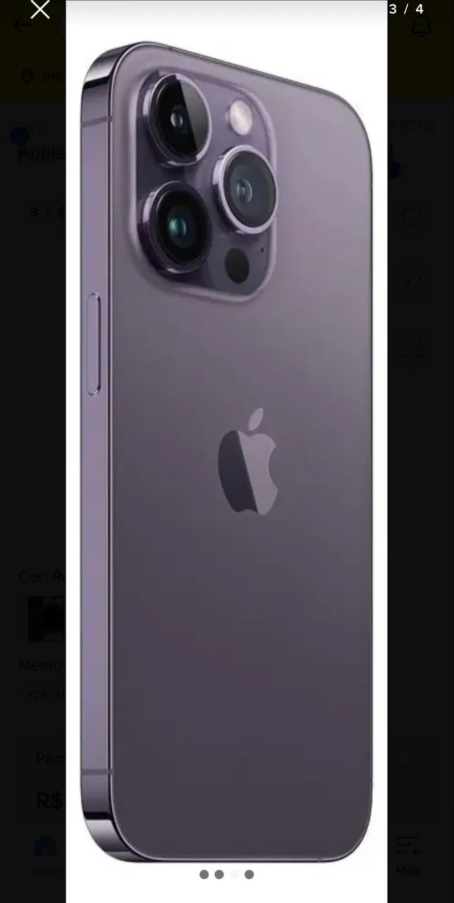 Apple iPhone 14 Pro (256 GB) - Roxo-profundo - Celulares e