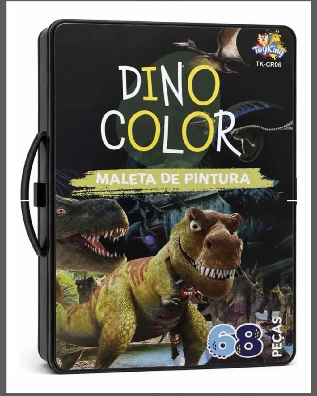 Maleta De Pintura Infantil Lápis Giz Cera Canetinha 68 Pçs