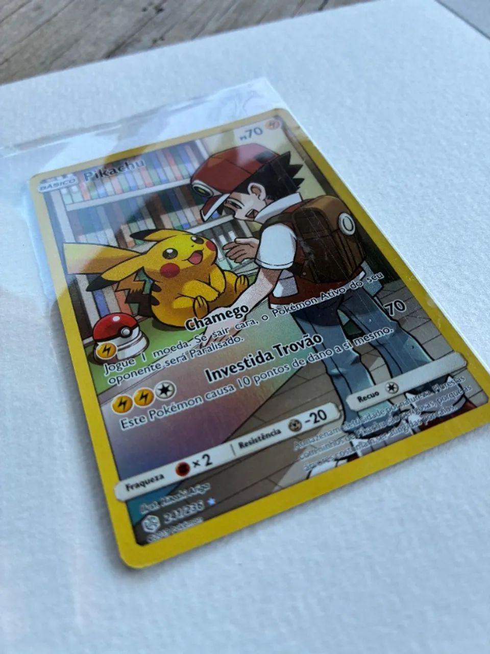 Carta Pokémon Pikachu 241/236 Arte Expandida Eclipse Cósmico - Foto 2