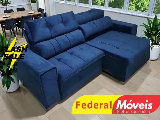 Sofá Retrátil e Reclinável 230cm Preço Imbatível - Chama no WhatsApp 