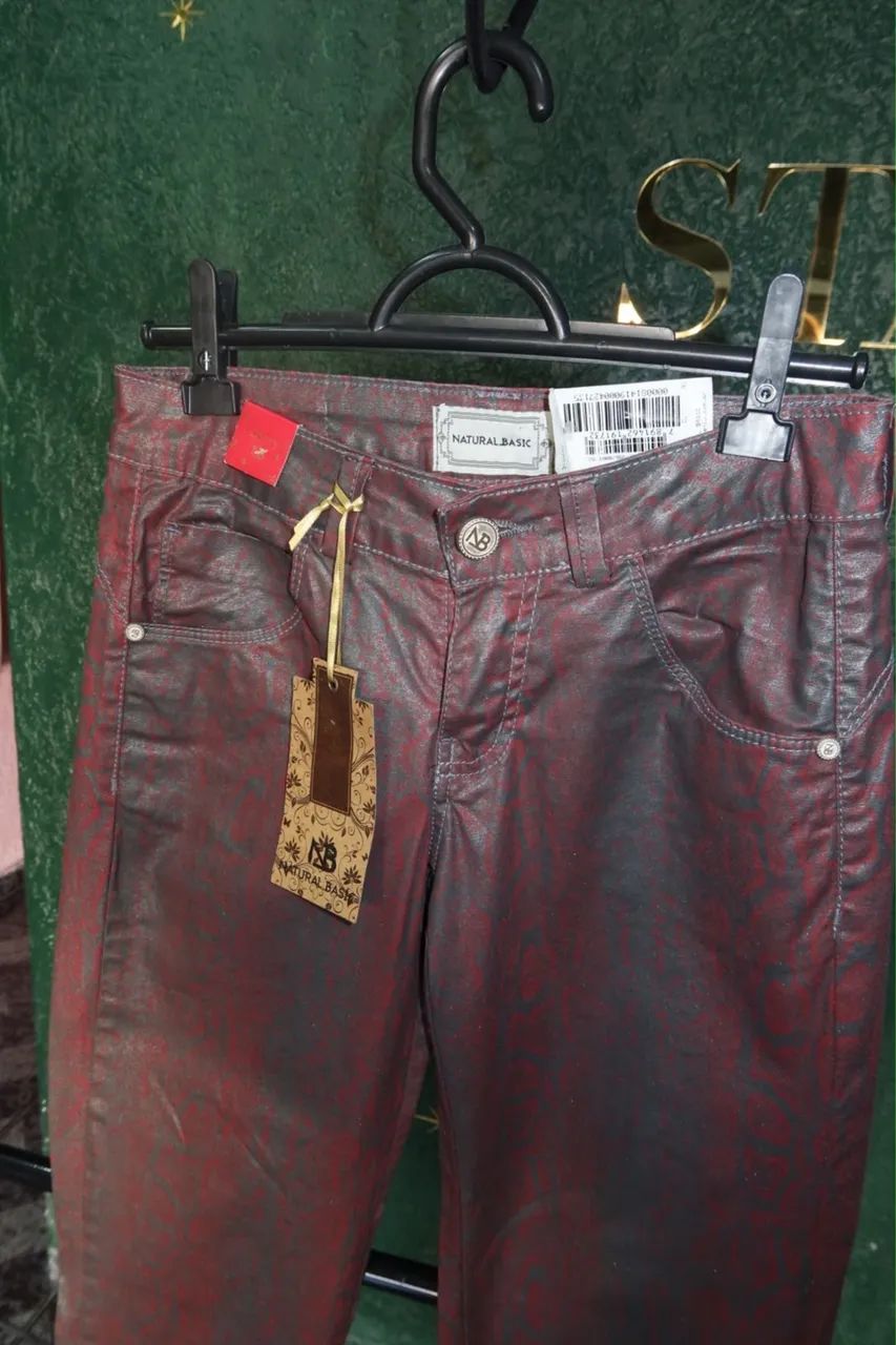 calça de oncinha Vinho 
