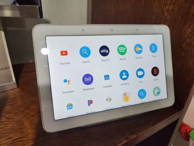 Google Home Hub 1ª Geração. 