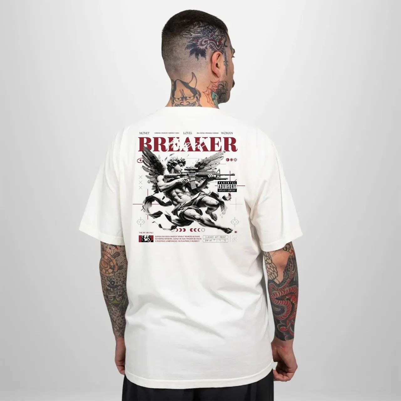 Camiseta Oversized WHALE 100% Algodão  - Foto 2