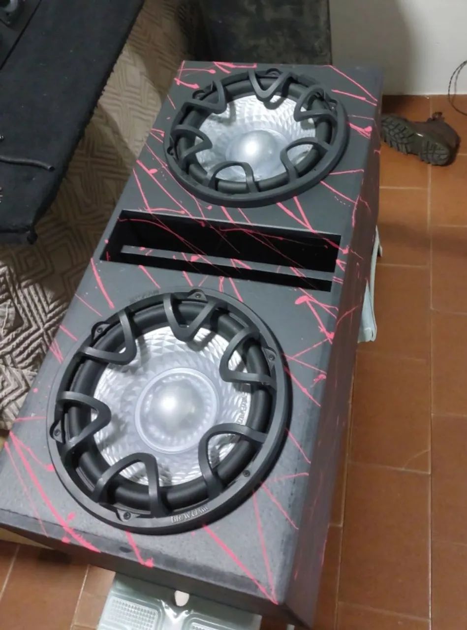 Caixa 2 subs+ Modulo Taramps MD 1200 - Foto 3