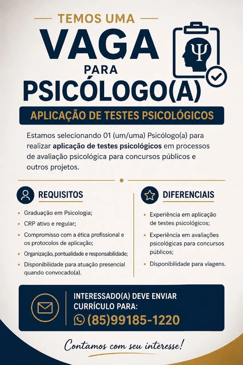 Psicólogo (a)