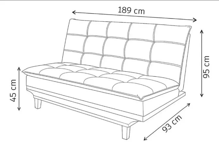 Sofá Cama Casal Reclinável Bege + Almofadas - Moderno e Muito Confortável - Foto 3
