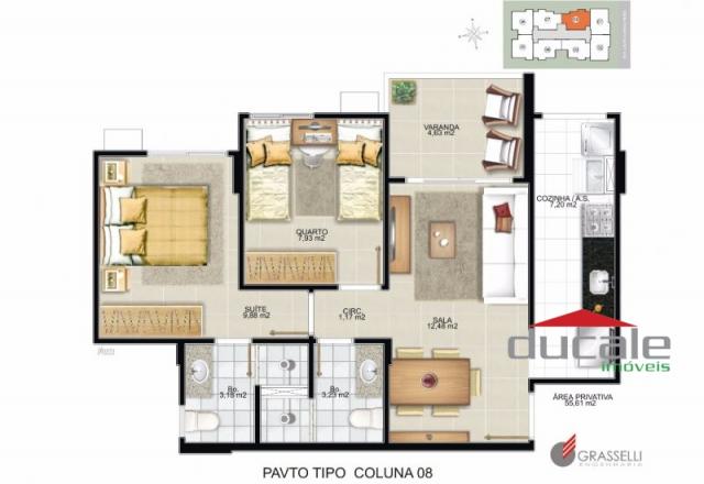 Apartamento no Residencial Bento Ferreira em Monte Belo - Foto 6