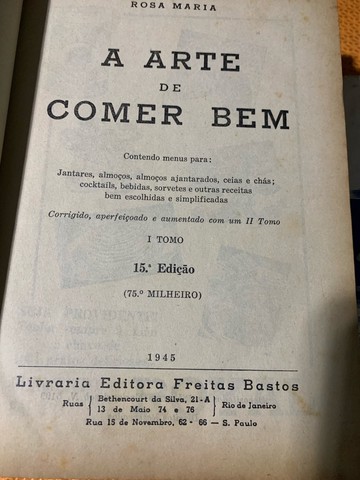 Livro de culinária gastronomia década 40 pós guerrs - Foto 2