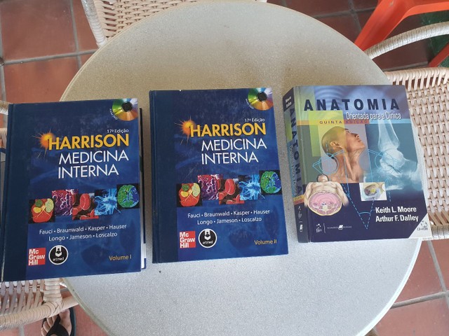 LIVROS DE MEDICINA HARRISON MEDICINA INTERNA VOL 1 E 2 MAIS ANATOMIA 