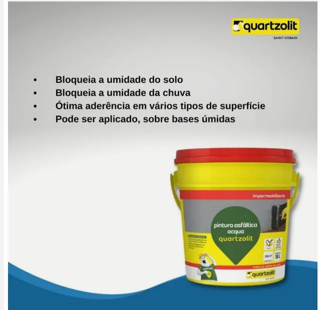Quartizolit para pintura asfáltica acgua 18LTS a base d'água  - Foto 4