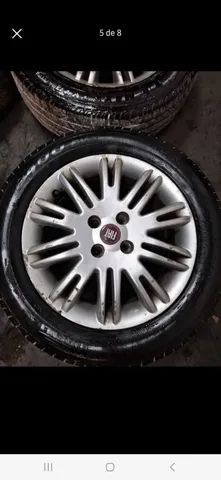 Jogo de rodas Fiat linea Aro 15 com pneus 