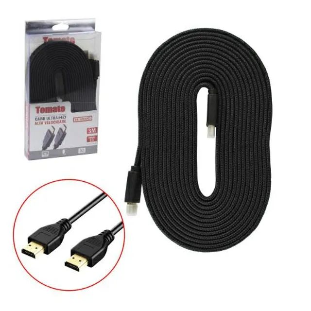 Cabo Hdmi 3 Metros Ultra Hd 4k 3d Nylon Blindado - Foto 2