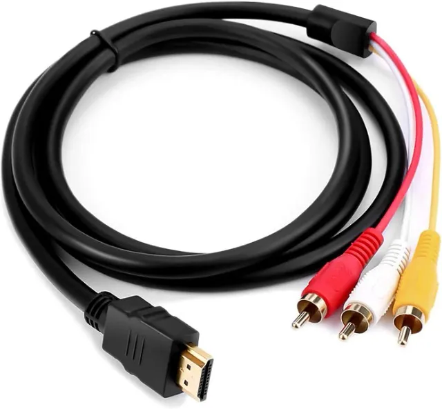Cabo conversor HDMI para RCA, 1080p, 1,5 m