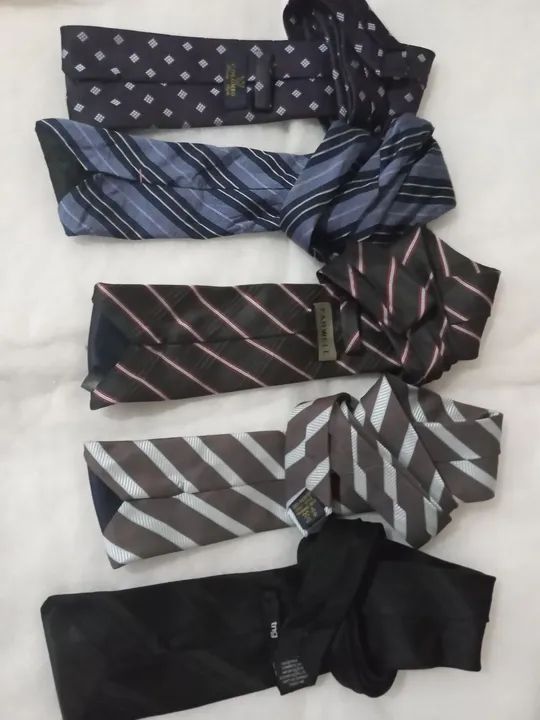 Kit com 5 gravatas de luxo