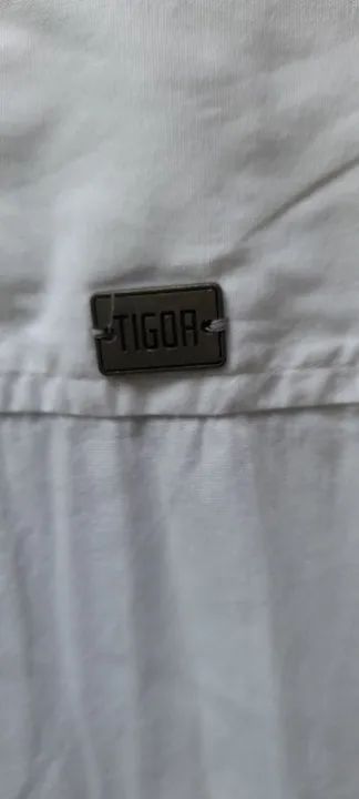 Camisa Algodão Tigor T Tigre Branco 12 Anos  - Foto 4