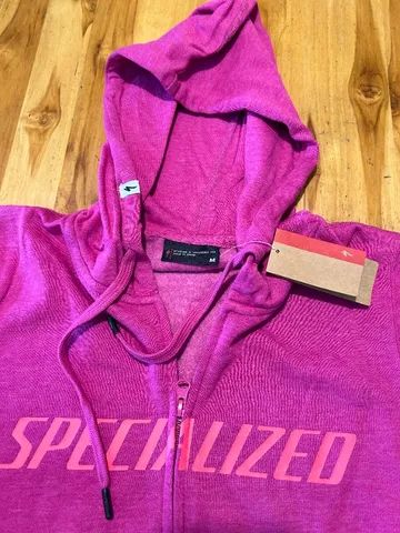Moletom Specialized Rosa com capuz tamanho M - Foto 2