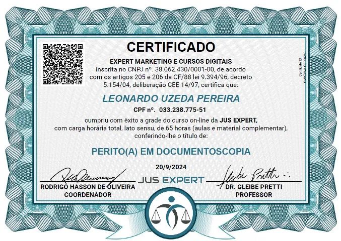 Perito Judicial Grafotécnico Jus Expert + Assistente Técnico + Documentoscopia - Foto 4