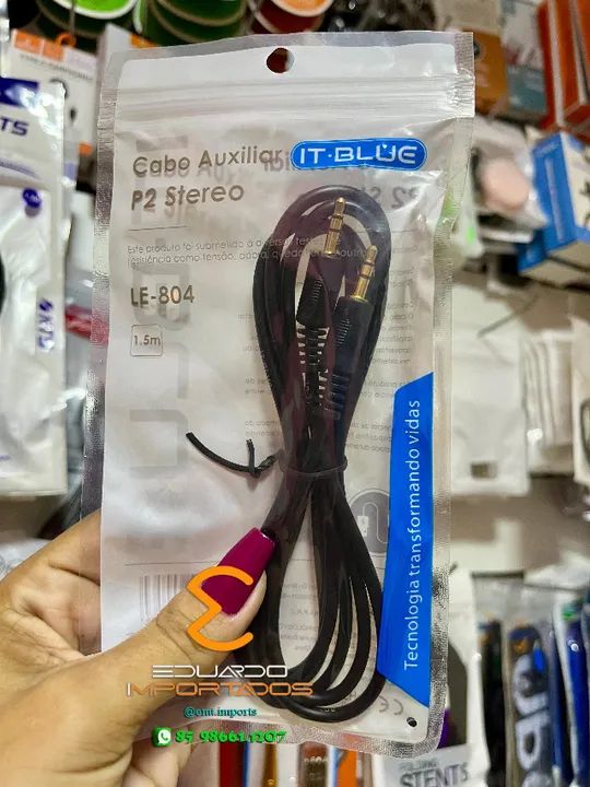  Cabo Auxiliar p2 X p2 1.5m Universal