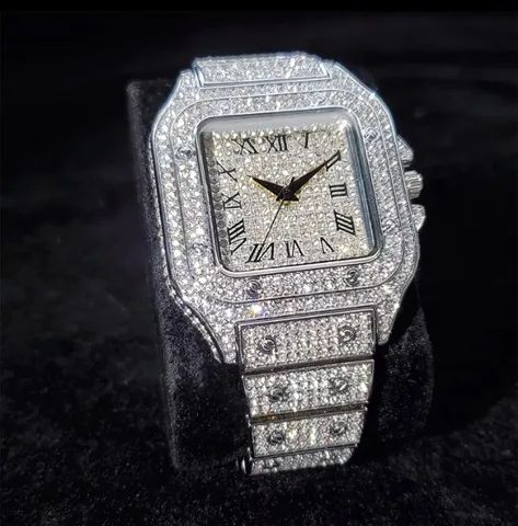 Relógio ice Cartier Cravejado