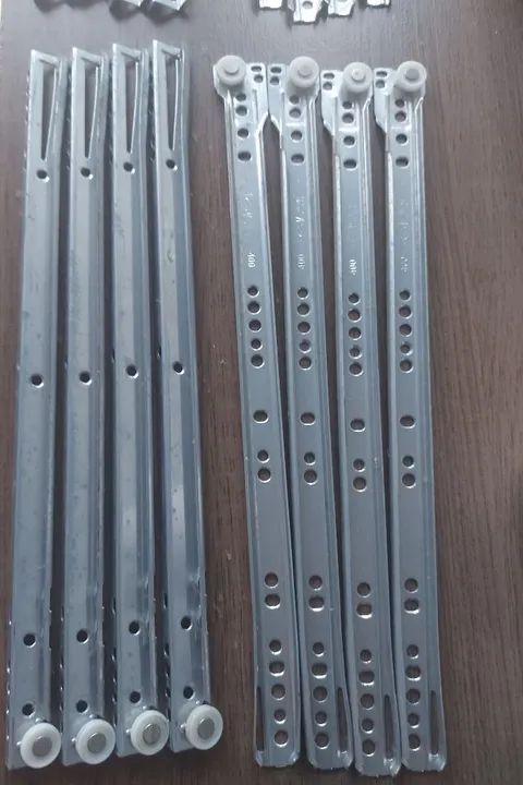 Trilhos para Corrediças de Gaveta 40cm- 4 conjuntos para 4 gavetas. - Foto 2