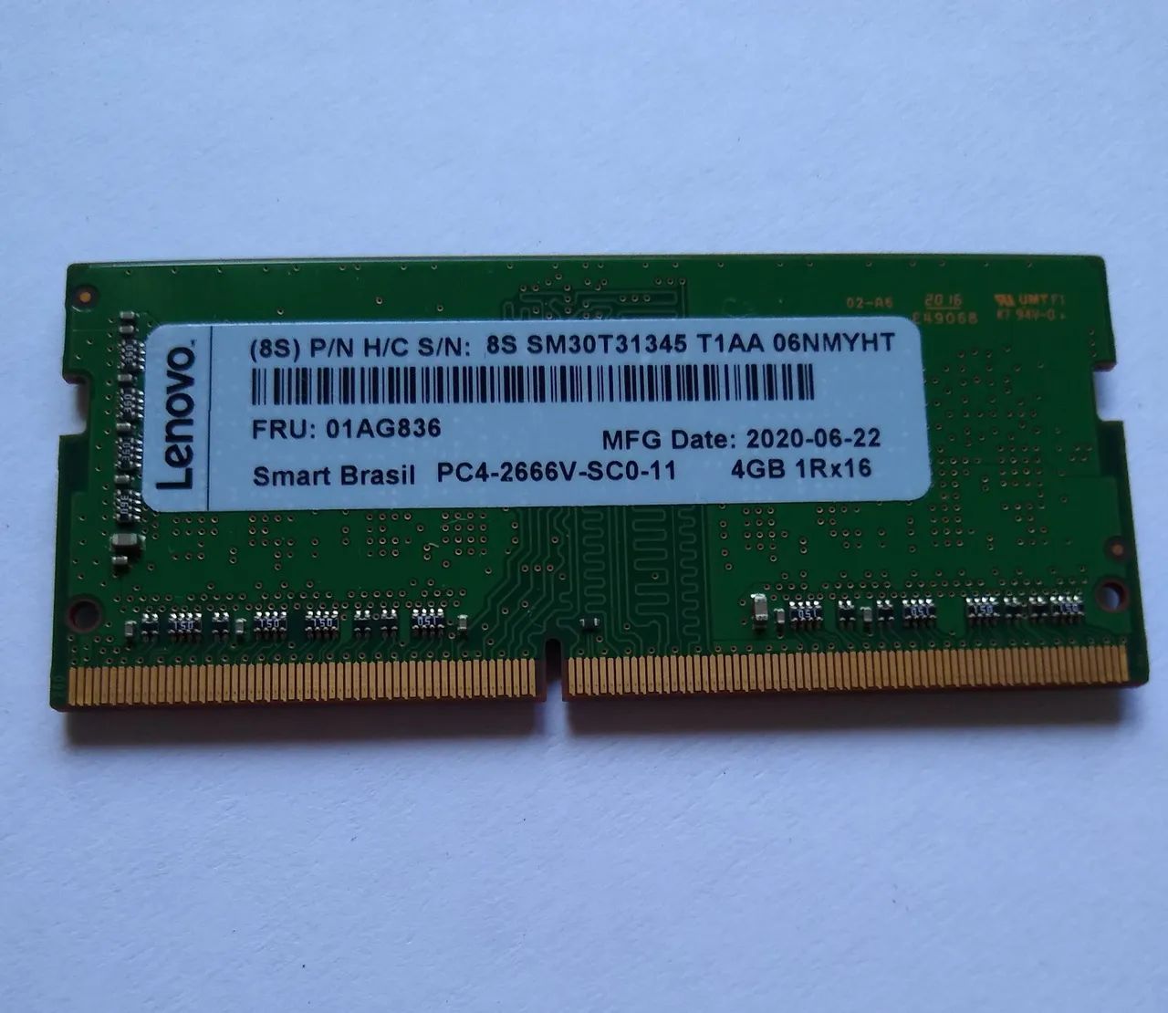 Memória RAM Lenovo 8GB DDR4