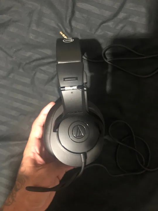 Kit Microfone Audio Technica AT2020 + FONE AUDIO TECHNICA ATH-M20x - Foto 5