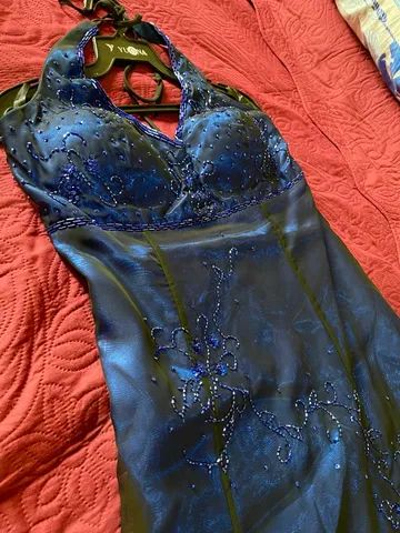 Vestido Azul de Casamento 