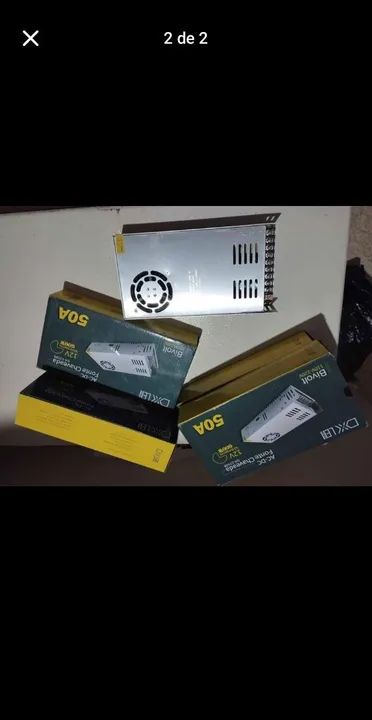 Fonte Chaveada 12V 50A 600W Bivolt - Foto 2
