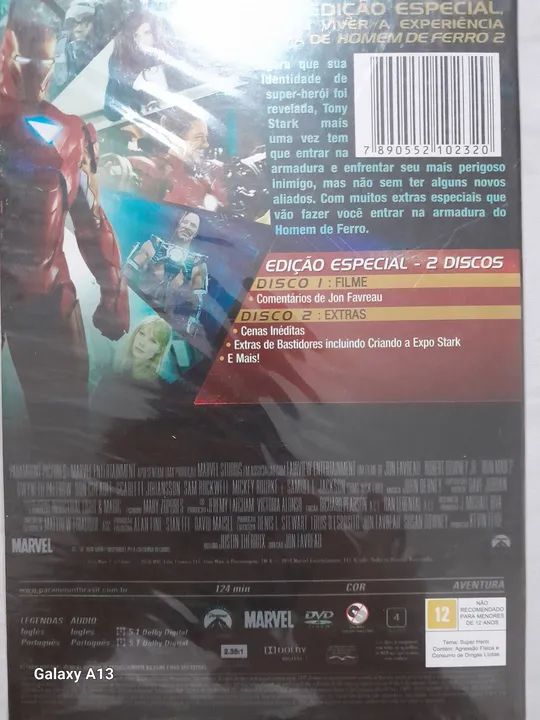 Dvd duplo *Lacrado* Homem de Ferro 2  - Foto 2
