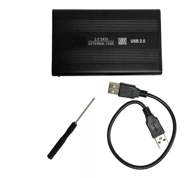 Case Para Hd Sata 2.5 Usb2.0 Notebook Gaveta Externo SSD SATA - Loja Natan Abreu