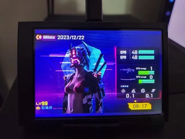 Mini Tela Ips Usb De 3,5 Polegadas Pc Monitor de temperatura - Foto 3