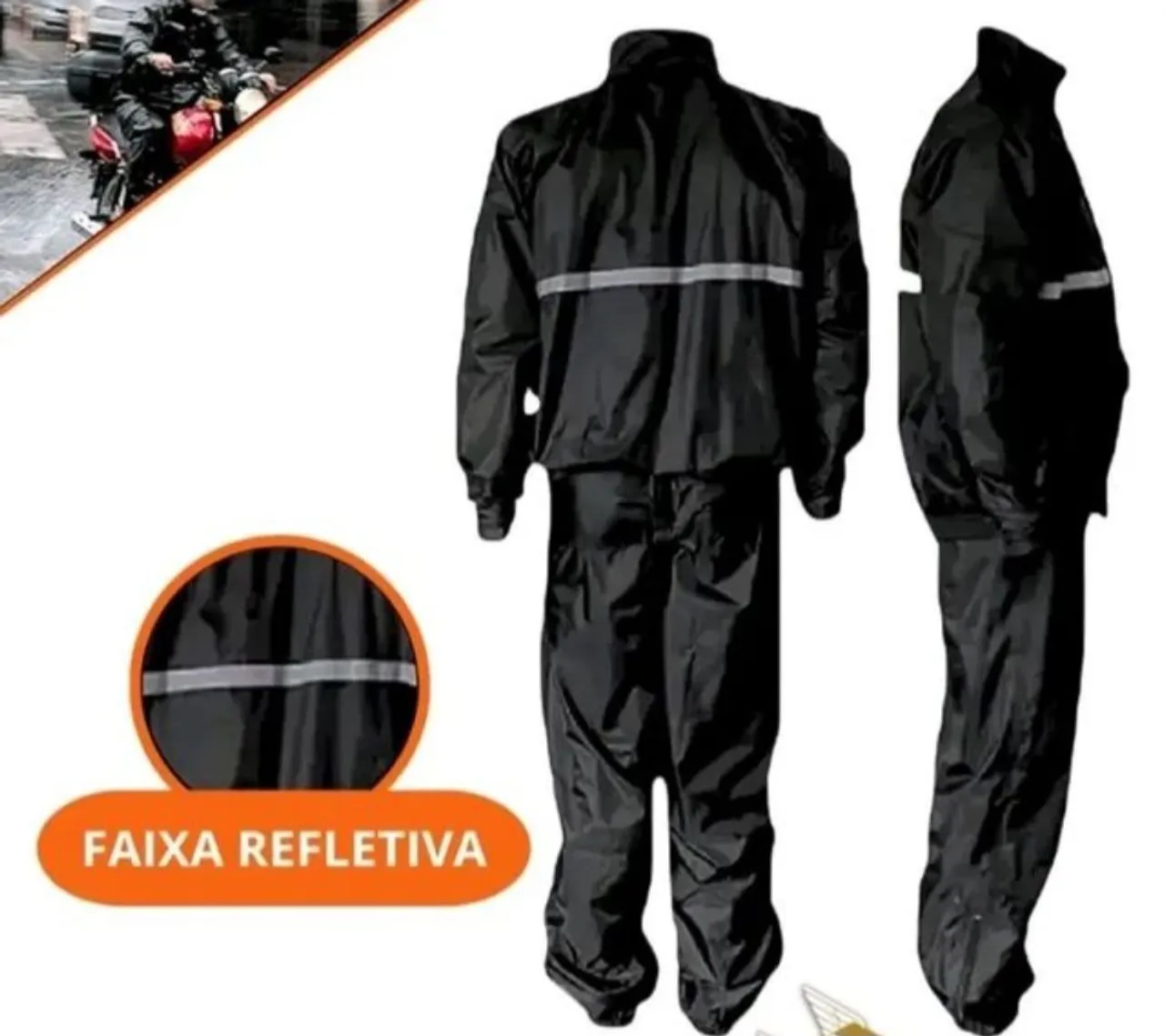 Capa de chuva para motoboy tamanho gg promoção modelo importado