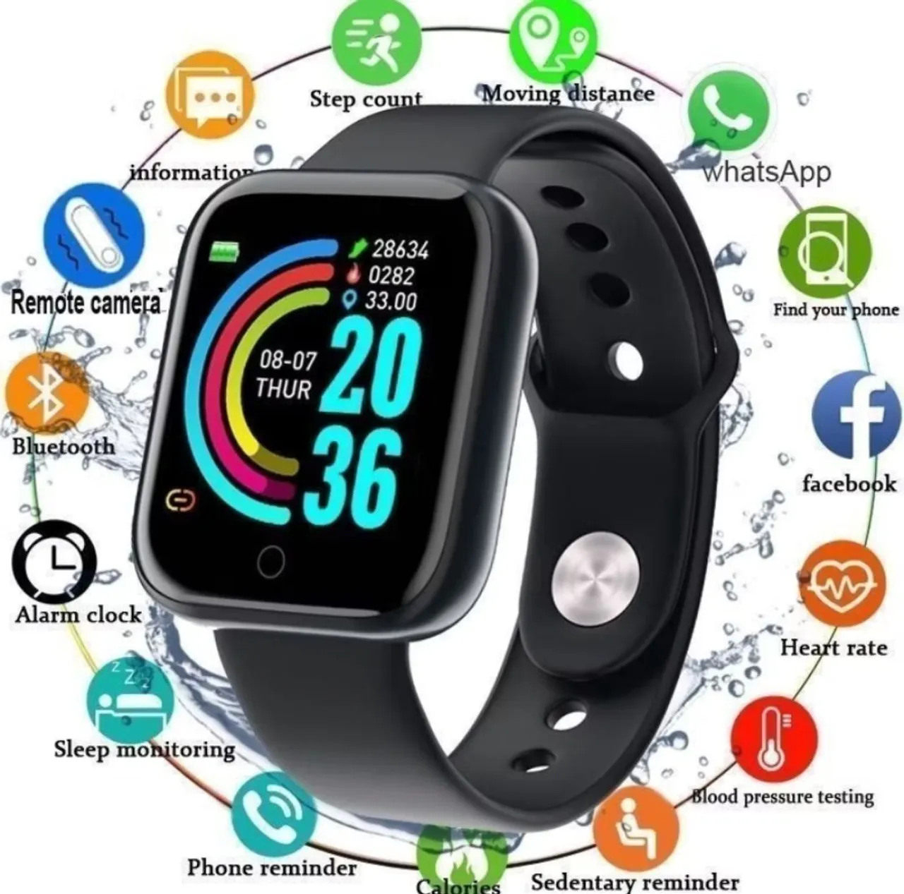 Smartwatch com diversas funções e monitoramento