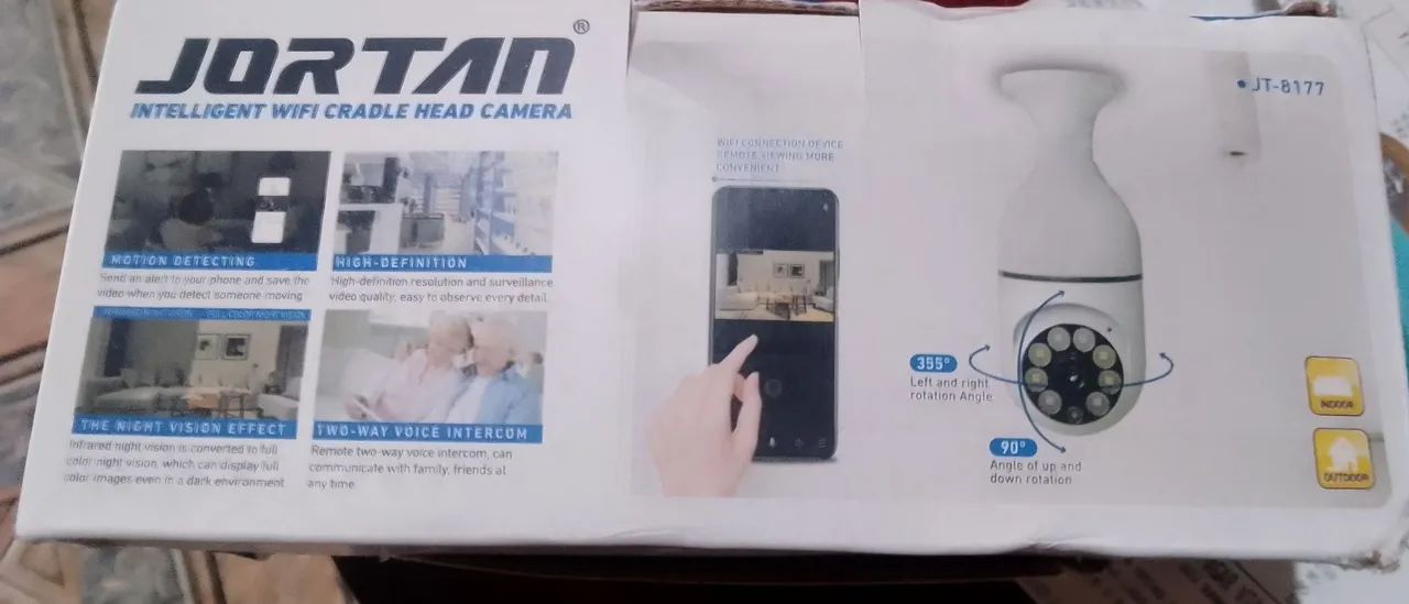 Câmera Wi-Fi Inteligente JORTAN JT-8177 - Foto 4