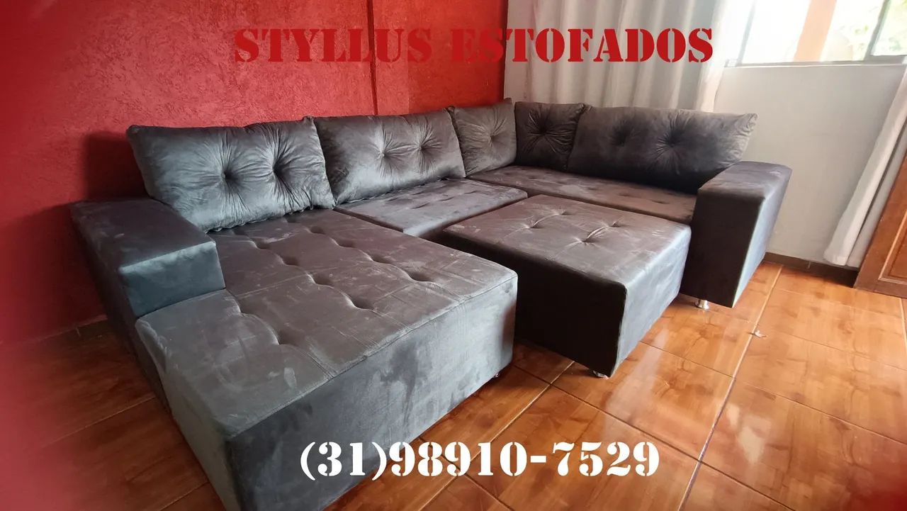 Sofá de Canto 5 Lugares