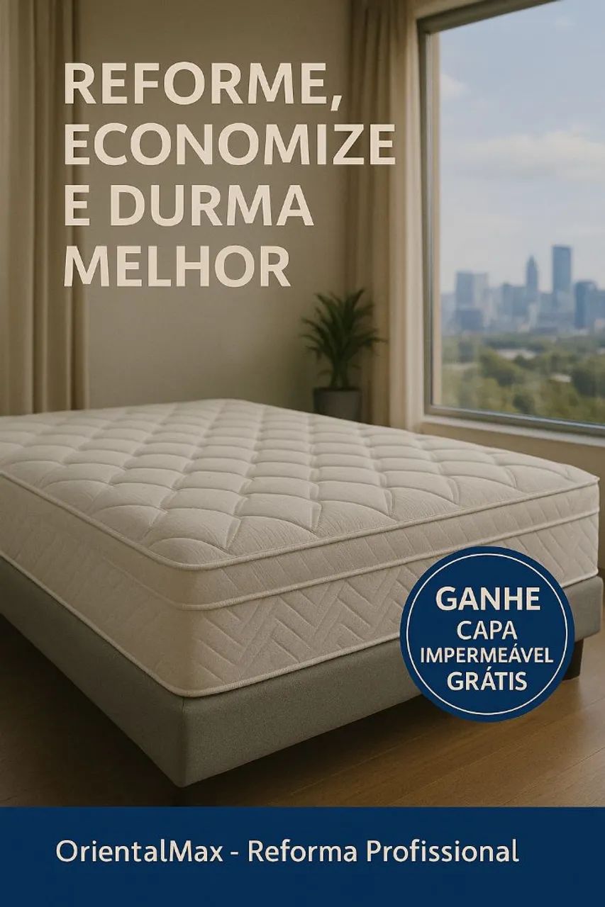Reforma de colchões com materiais de última geração. 