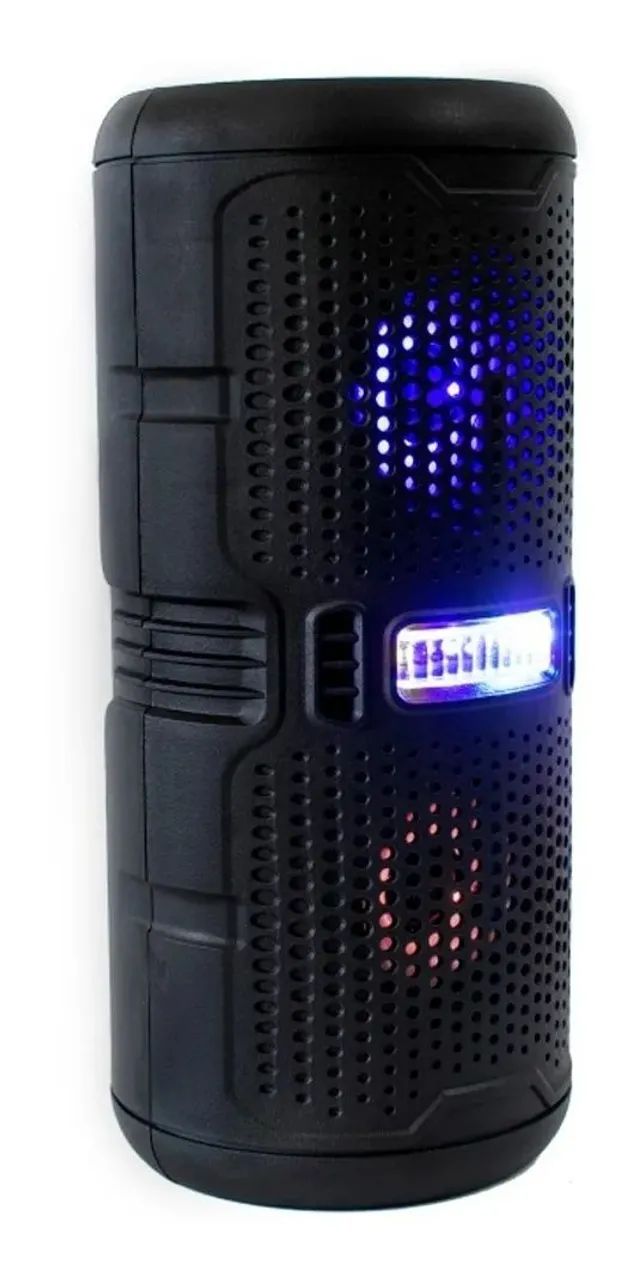 Caixa De Som Xbass Com Led Bluetooth Entrada Para Microfone<br> - Foto 2