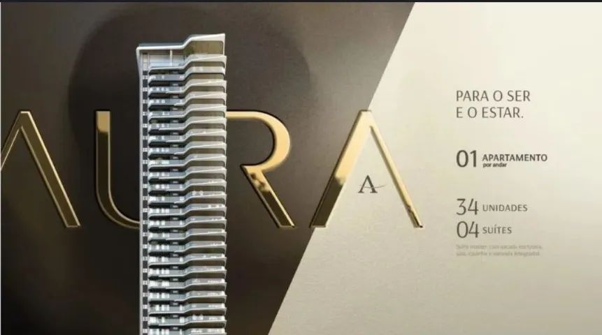 Apto 4/4 com 4 suítes no Condomínio Aura de 214 m², 4 vagas por 2.945.000