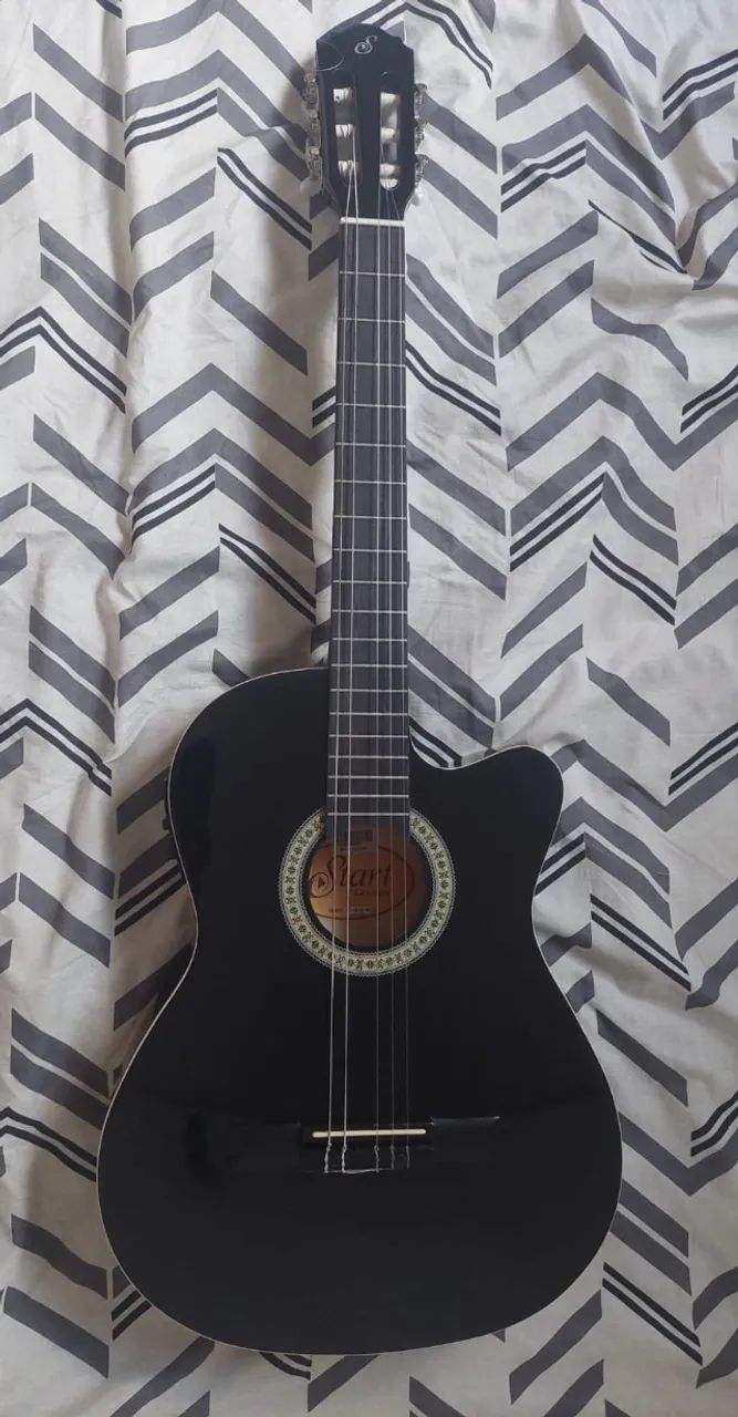 Violão Gianinni Elétrico Preto