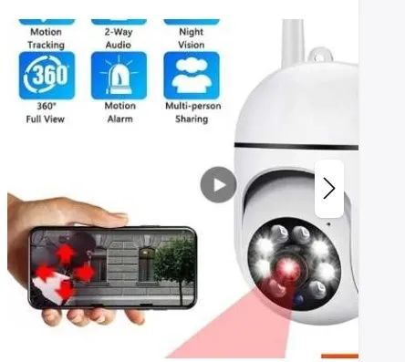 Câmera Visão Noturna Wifi 360 Graus
