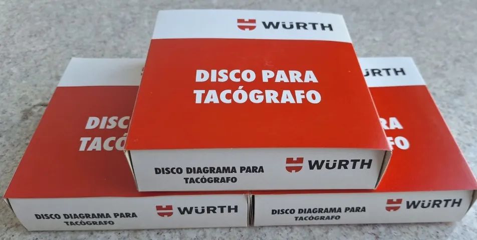 Kit 3 Caixas Discos Tacógrafo - 125 Km - Wurth  - Foto 2