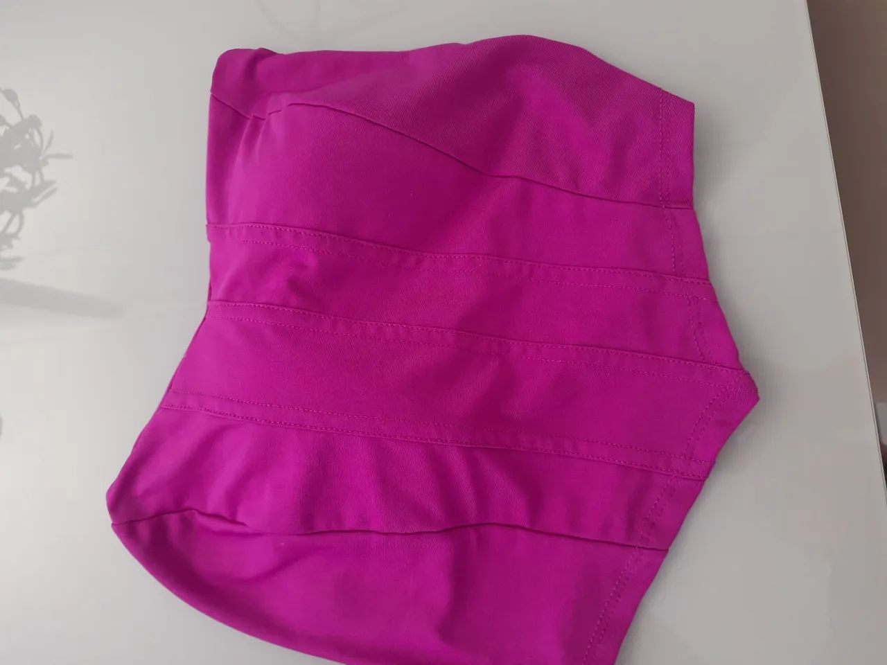 Cropped Tam M - Preto e Rosa - Foto 2