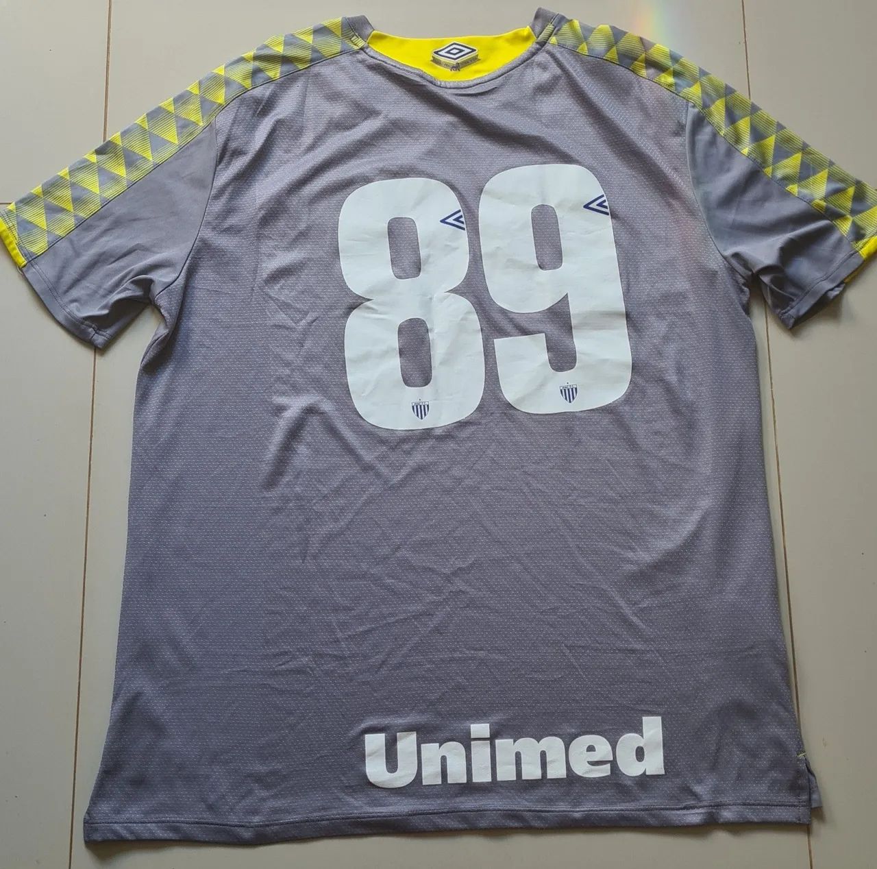 Camisa Avaí Umbro Goleiro Cinza de Jogo - Foto 2