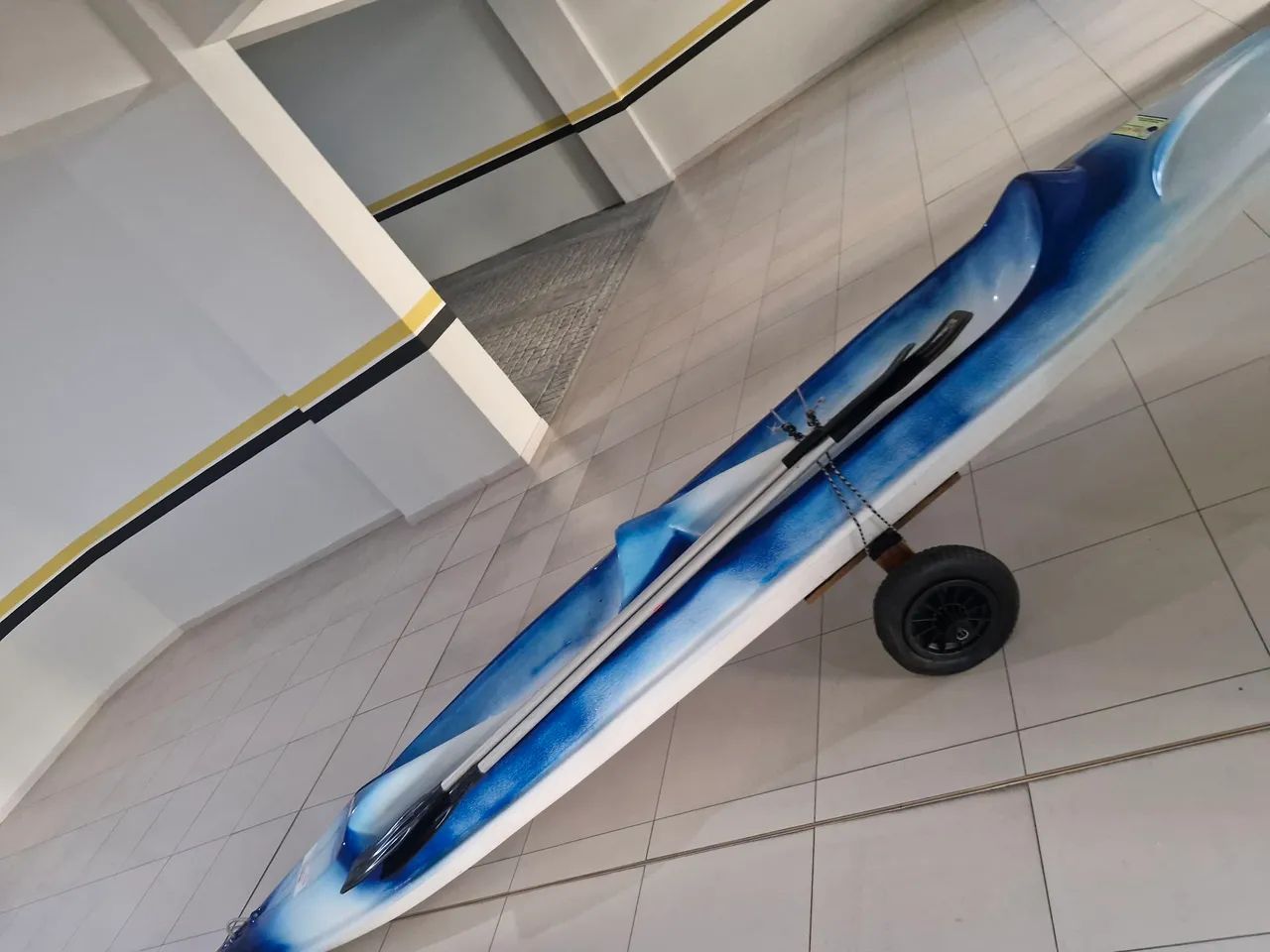 Caiaque Fibra Náutica - Azul e Branco - Foto 2