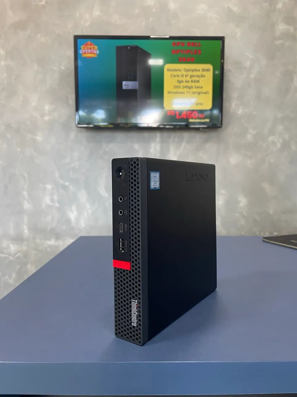 Mini Cpu Lenovo, core i5 8ª Geração, 8gb, ssd nvme 256gb