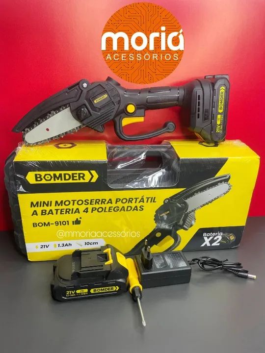 Moto Serra Eletrica Portátil 1500w Recarregável com 2Bateria Com Maleta - Foto 6