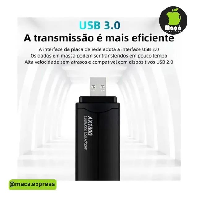 Adaptador Wifi 6 Usb 3.0 1800mbps 2.4g 5ghz Fenvi - Foto 4