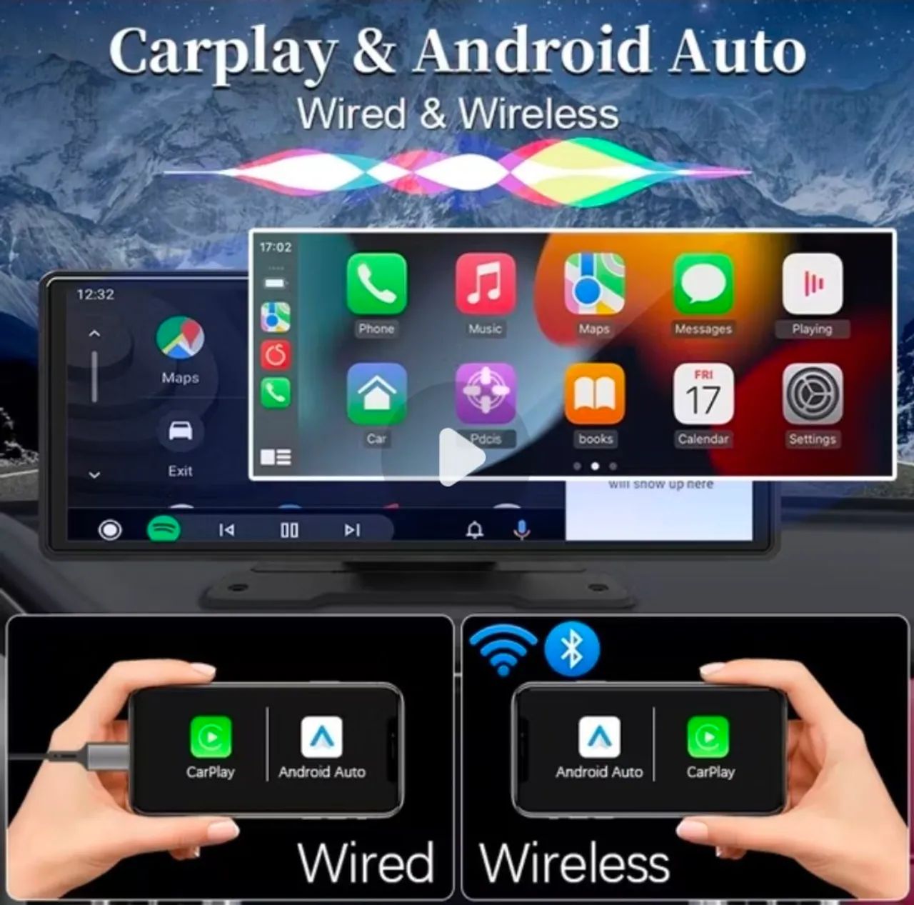 CarPlay Multimidia Central para Carro - Foto 2