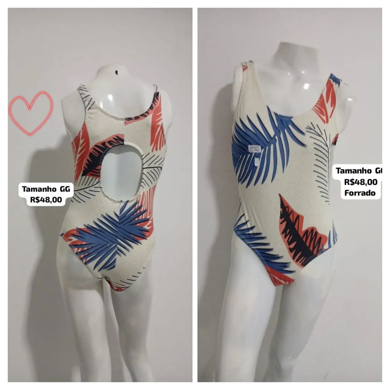 Maiô estampado floral feminino  - Foto 4